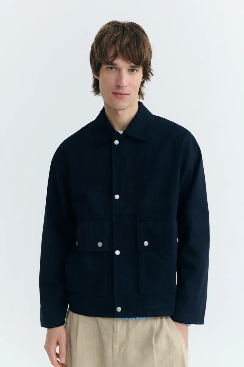 thinking mu Thinking MU Herren vegan Jacke Oversize Callum Navy, Extra dunkelblau, – Produktbild 2 von 2