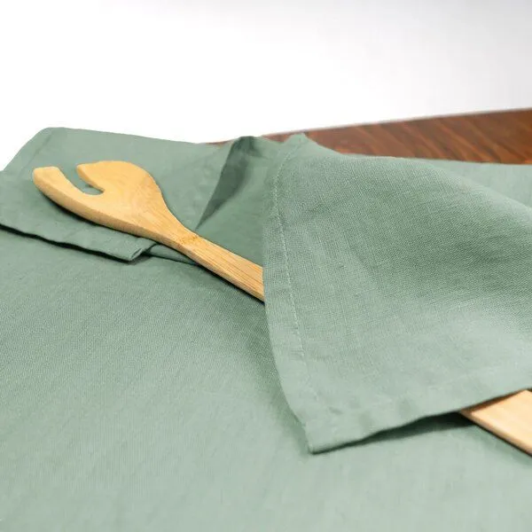 KUSHEL KUSHEL Leinen Tea Towel Duo, Sage green grün, – Produktbild 2 von 3