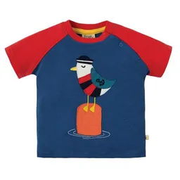 Frugi Frugi T-Shirt Möwe in blau-rot – Produktbild 1 von 1