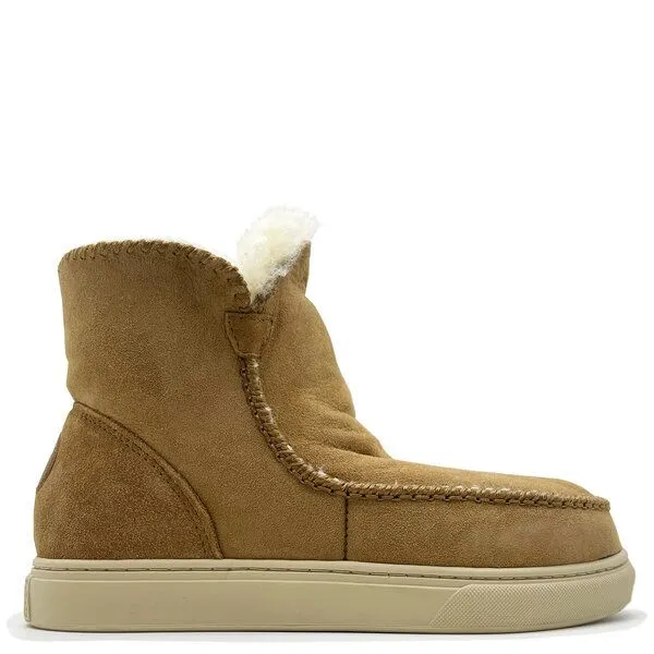 thies Stiefel aus Schaffell "thies Sneakerboot 2", Cashew chestnut (braun), – Produktbild 1 von 4