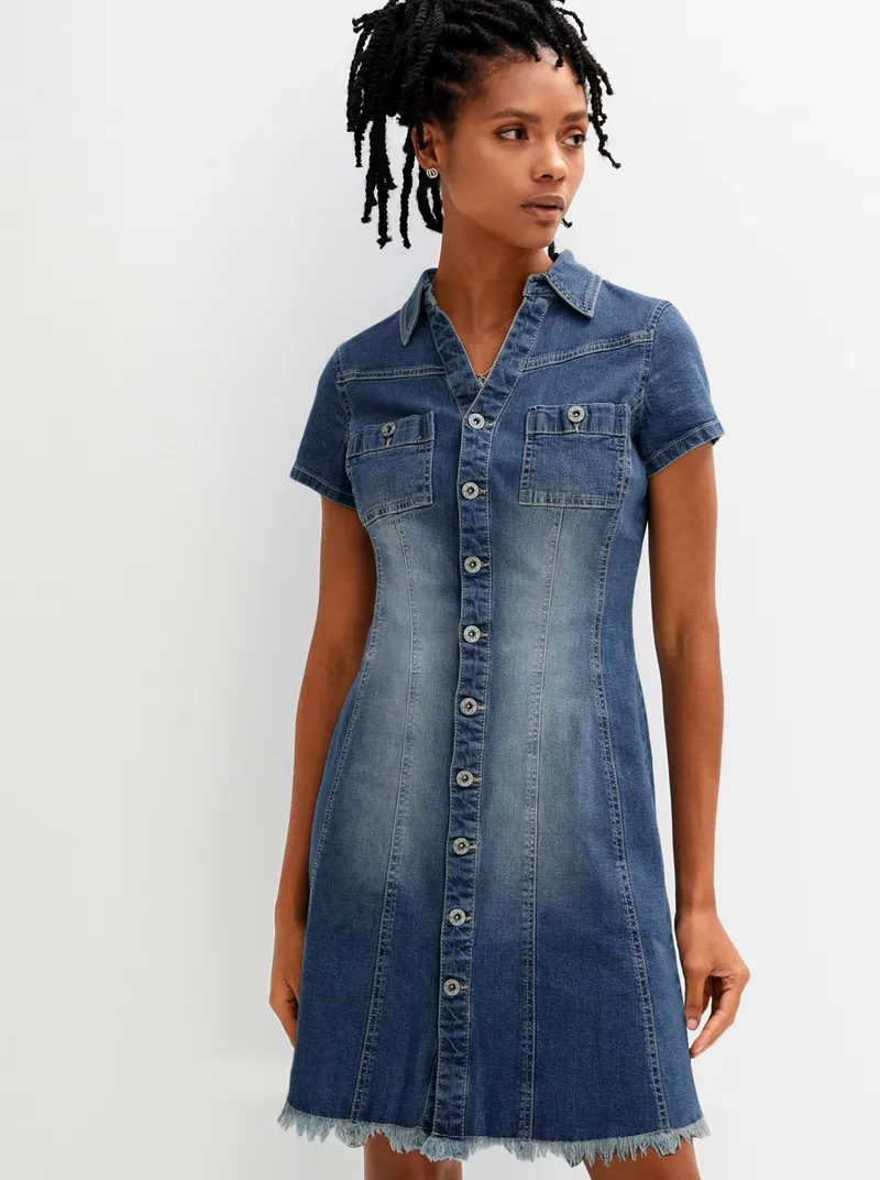 Witt Jeanskleid blue-stone-washed, Blue-stone-washed, – Produktbild 1 von 1