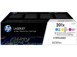 Hewlett Packard HP Druckkassetten CF253XM, Nr. 201X cyan, magenta, gelb, 3er-Set – Produktbild 1 von 1