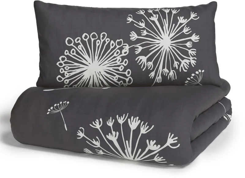 OTTO home Bettwäsche SOUCY in vier Qualitäten erhältlich, Leinenstruktur, Renforcé-Tencel™ Lyocell, 2 teilig, 100% Baumwolle, auch PREMIUM Qualitäten Renforcé-Tencel & Satin TC300, Grau, – Produktbild 1 von 7