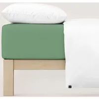 Schlafgut Schlafgut Spannbettlaken Casual Organic - 100% Biobaumwolle, Green mid, – Produktbild 2 von 5