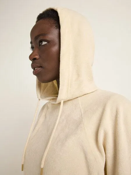 LANIUS LANIUS Kapuzensweatshirt (GOTS) aus Bio-Baumwolle und recyceltem Polyester, Creme, – Produktbild 4 von 4