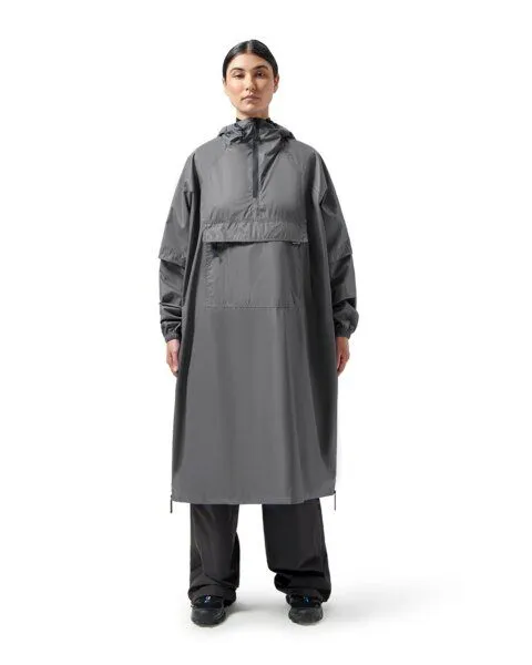 Maium Maium Vegan Regenmantel - Unisex Poncho - aus recycelten Materialien, Grau (rock grey), – Produktbild 1 von 4