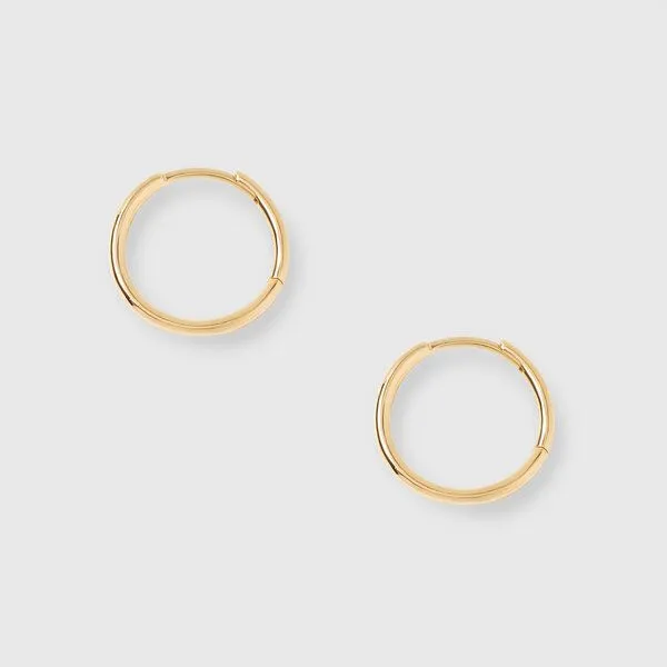 fejn jewelry fejn jewelry Ohrringe 'simple huggie', Silber, – Produktbild 1 von 2
