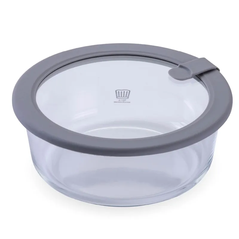 Chefkoch trifft Fackelmann Chefkoch trifft Fackelmann Vorratsdose Glas, rund, 950ml – Produktbild 1 von 3