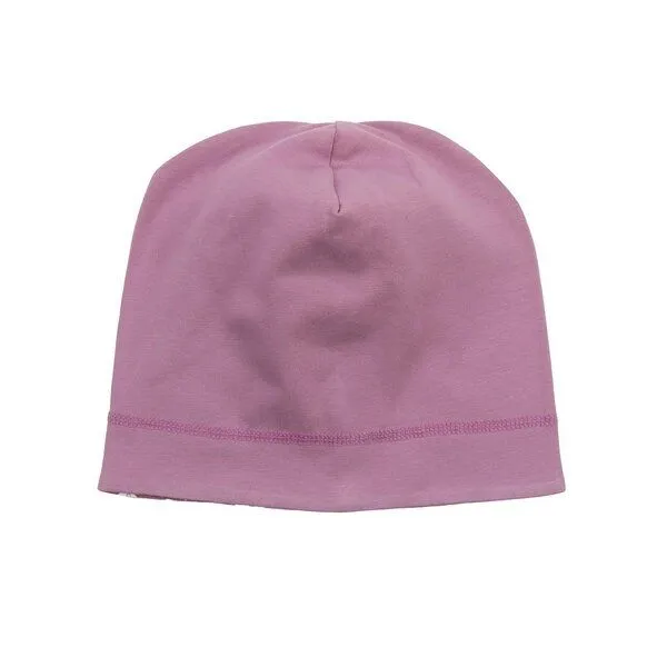 Walkiddy Walkiddy Kinder Mütze GOTS-zertifiziert aus Bio-Baumwolle, Jersey-Beanie, Lila, – Produktbild 2 von 3