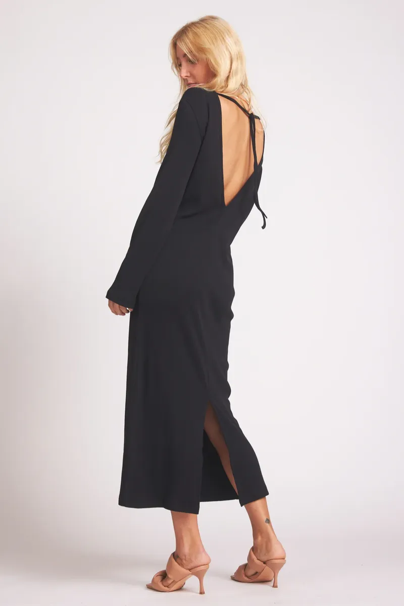 Baìge the Label Baìge the Label Damen vegan Kleid Bina, Schwarz, – Produktbild 2 von 3