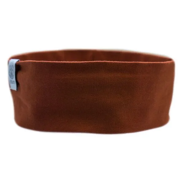 obumi obumi STIRNBAND SCHMAL AUS BIO JERSEY IN VIELEN FARBEN, Henna, – Produktbild 1 von 4