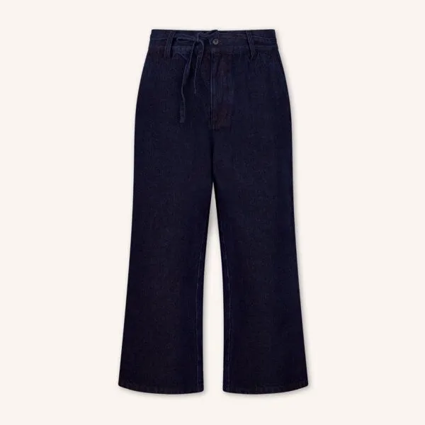 NORDLICHT NORDLICHT Damen Hose LYKKE aus fester Bio-Baumwolle, Blau (denim), – Produktbild 3 von 4