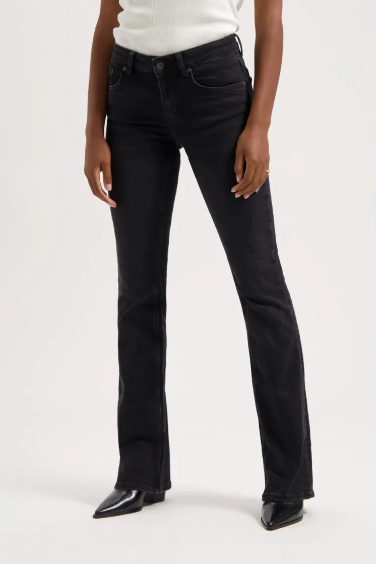 Kuyichi Kuyichi Damen vegan Jeans Amy Schwarz, Schwarz, – Produktbild 2 von 2