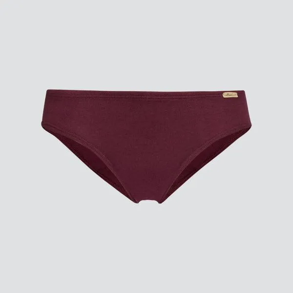 comazo|earth comazo|earth Fairtrade Pure Cotton Mini-Slip | GOTS zertifiziert, Burgund, – Produktbild 3 von 4