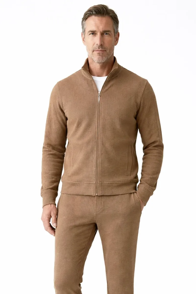ORGANICATION ORGANICATION Herren vegan Jacke Jorrin Gravel, Hellbraun, – Produktbild 2 von 2