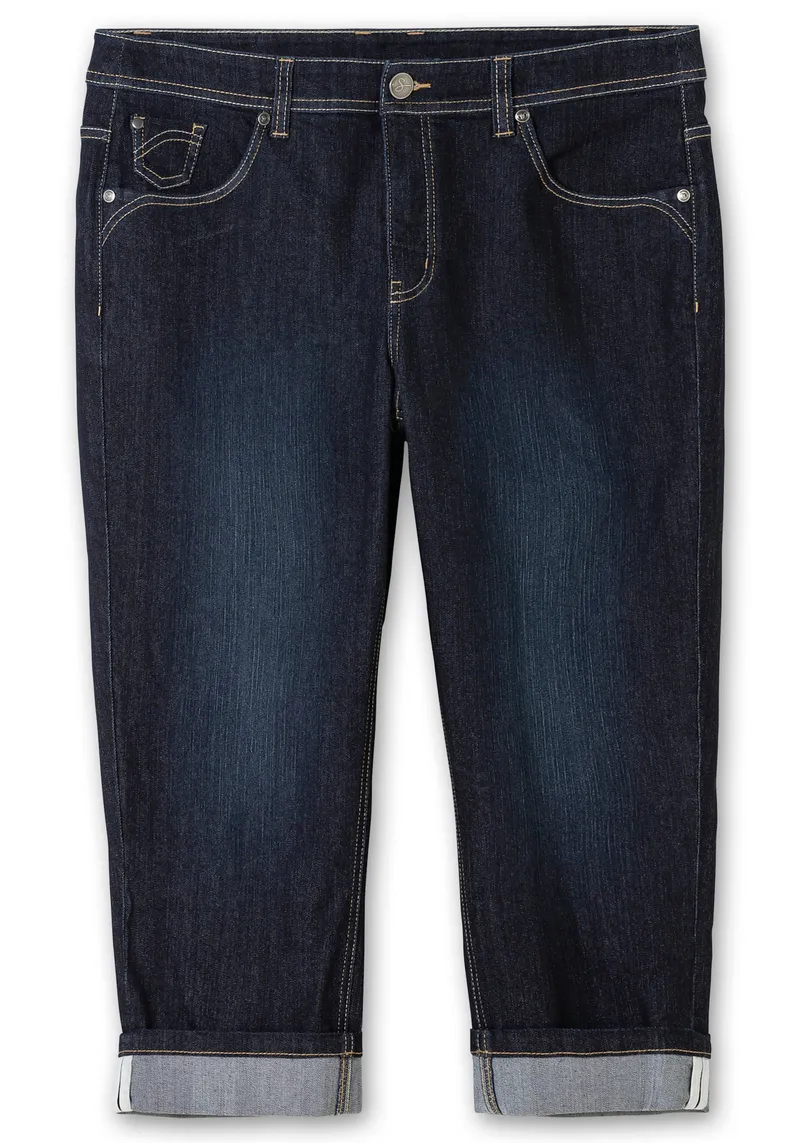 sheego 7/8-Jeans, Blue black denim, – Produktbild 2 von 2