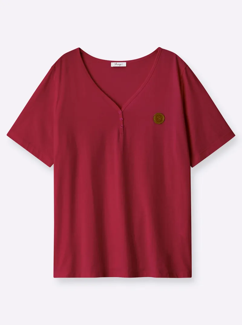 sheego V-Shirt kirsche, Kirsche, – Produktbild 2 von 2