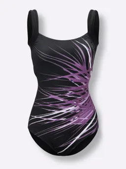 feel good Badeanzug schwarz-violett – Produktbild 1 von 1