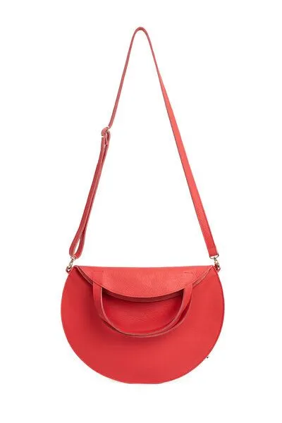 ELEKTROPULLI Runder Shopper von ElektroPulli, Rot mit gold, – Produktbild 2 von 2
