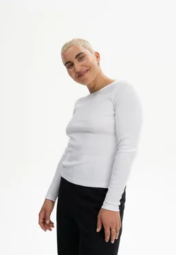 MELA Geripptes Longsleeve Modell: Mehar GOTS – Produktbild 1 von 1