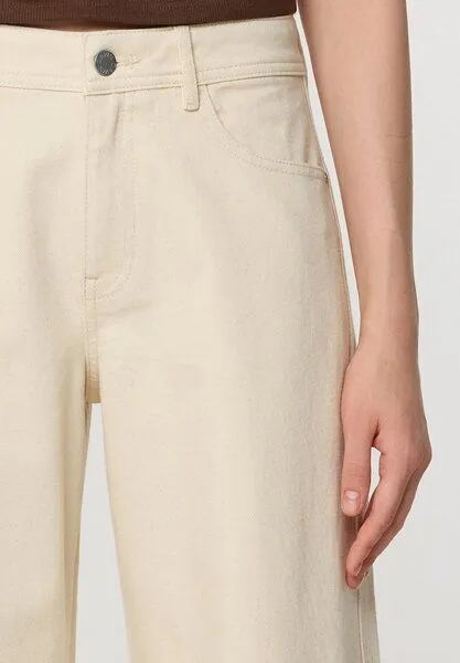 DAWN DAWN - Damen Jeans ASH Barrel Leg Cutline Minimal Stretch DAWN Bio-Baumwolle, Ecru, – Produktbild 5 von 5