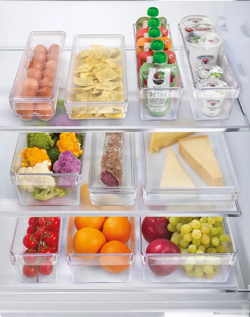 Metaltex Metaltex Kühlschrank Organizer "Frigo", groß mit Deckel 21 x 37 x 5 cm – Produktbild 1 von 3