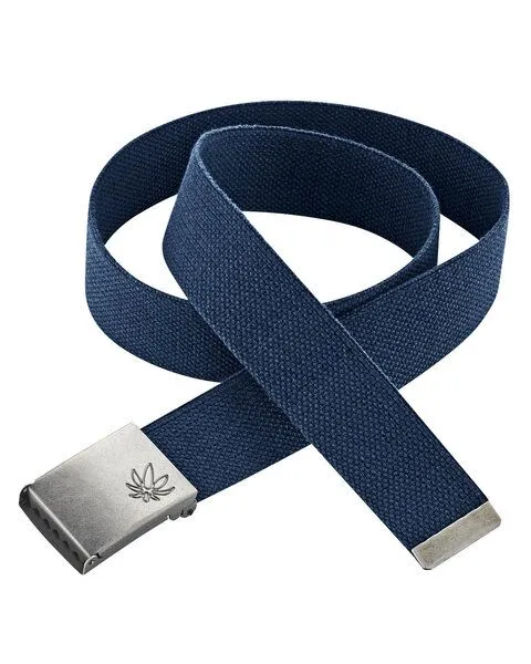 HempAge HempAge Damen und Herren Gürtel Hanf/Bio-Baumwolle, Navy, – Produktbild 1 von 3