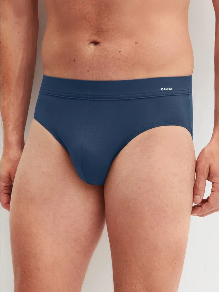 CALIDA CALIDA Slip Balanced Day ohne Eingriff, temperatur- und feuchtigkeitsregulierend, elastisch, Blau, – Produktbild 3 von 5