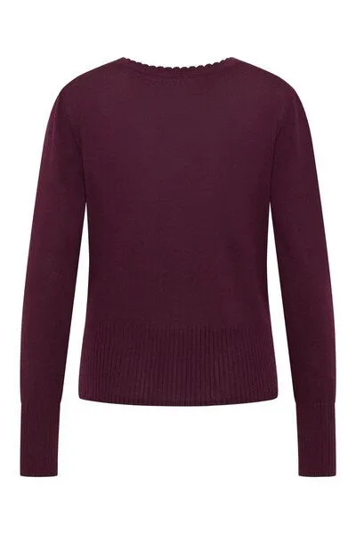 Tranquillo Tranquillo Cardigan Linaa aus Biobaumwolle - winetasting – Produktbild 3 von 6