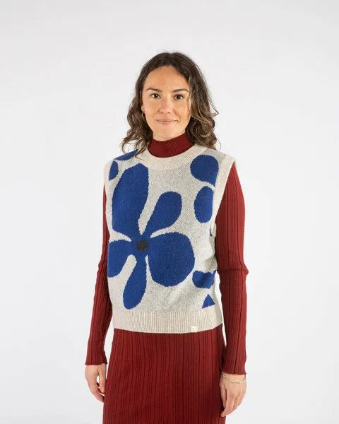 MATONA Matona Pullunder für Frauen aus Bio-Baumwolle und Lammwolle / Layer Top, Flower, – Produktbild 1 von 4