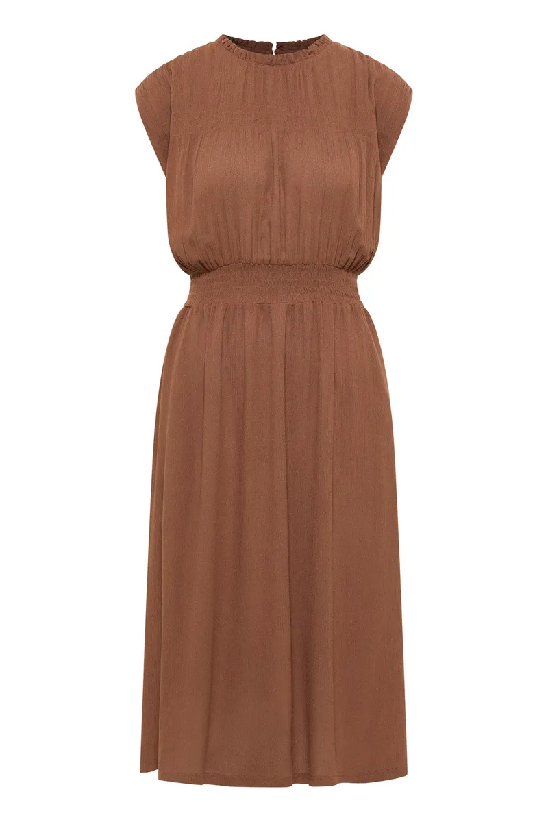 Tranquillo Kleid Mariaa aus EcoVero™ Viskose - chocolate / 40 – Produktbild 1 von 1