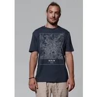 watapparel watapparel T-Shirt Unisex City maps Berlin Landkarte, India ink grey, – Produktbild 1 von 1