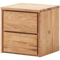 Kommode "Rödvig" aus Wildeiche, mit 2 Schubladen, B 47 x T 42 x H 48 cm – Produktbild 1 von 1