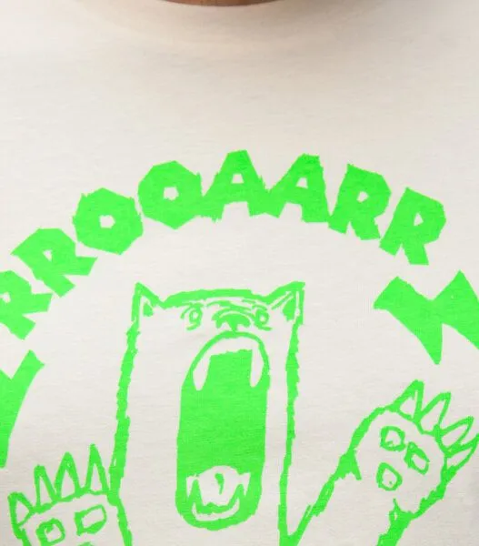 päfjes päfjes Bärta Brüllbärin - Fair Wear Männer Bio T-Shirt - Natur, Grün, – Produktbild 3 von 4