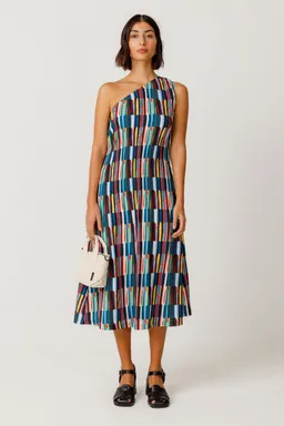 SKFK SKFK Damen vegan Kleid Eder Mehrfarbig – Produktbild 1 von 1