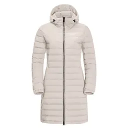 Jack Wolfskin Jack Wolfskin Daunenmantel Glowing Mountain Coat (winddicht, warm, PFC-frei) hellgrau Damen – Produktbild 1 von 1