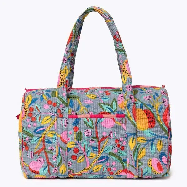 KIKOONI KIKOONI handgefertigte große Baumwolltasche "K. Shopper", Garden party, – Produktbild 3 von 4