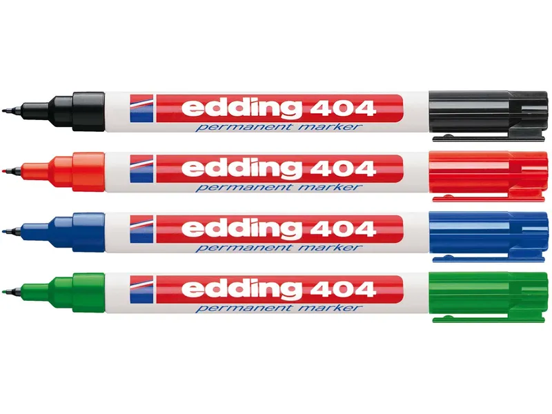 Edding 4er Set edding Permanentmarker "404" farbig sortiert – Produktbild 1 von 1