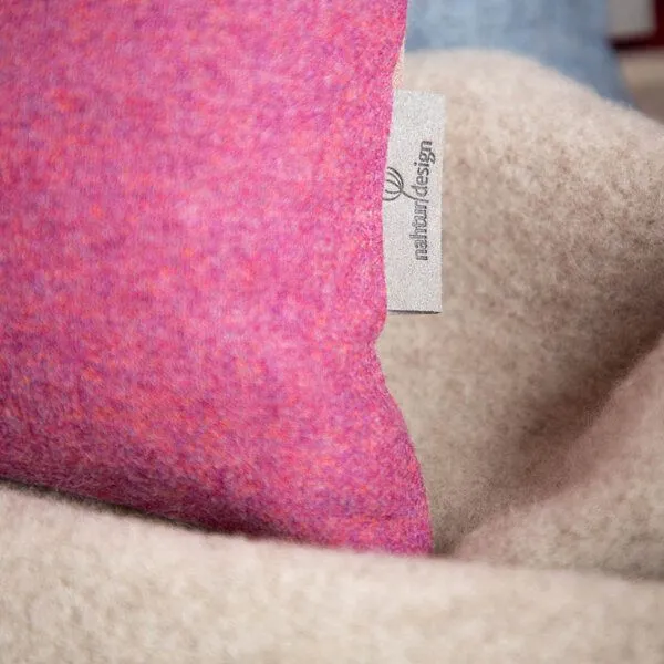 nahtur-design nahtur-design Rückenkissen oder Nackenkissen mit Dinkelspelzfüllung, Pink-rose, – Produktbild 3 von 4