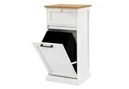 COSTWAY COSTWAY Wäscheschrank mit Wäschekorb & Stauraum, Badezimmerschrank – Produktbild 1 von 1
