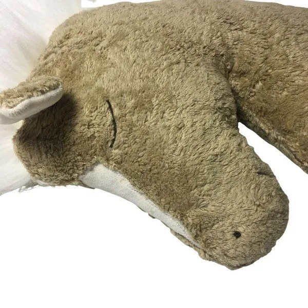 Pat und Patty Pat und Patty Bio/ Öko Kuschelkissen Pferdekopf aus 100 % Baumwolle kbA, Beige/weiss, – Produktbild 2 von 4