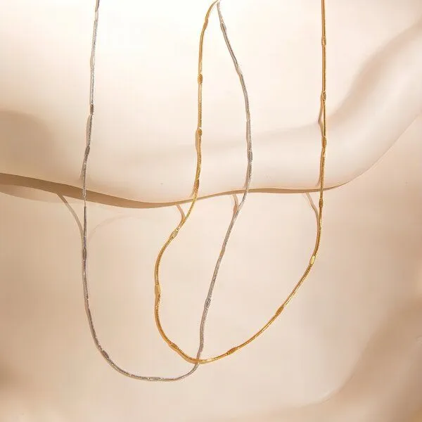 ELEKTROPULLI ELEKTROPULLI schlichte Kette 1mm schmal, Längen: 45 cm / 55 cm / 65 cm, Silber, – Produktbild 5 von 8
