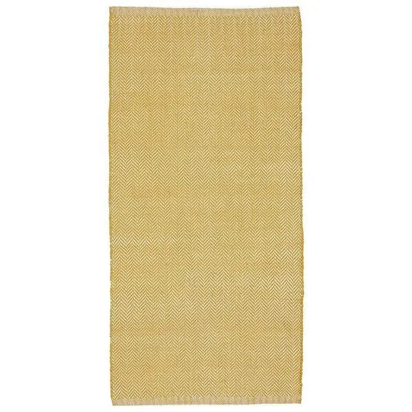 liv interior liv interior Recycelter In-/Outdoor Teppich HERRINGBONE, Gelb, – Produktbild 1 von 4