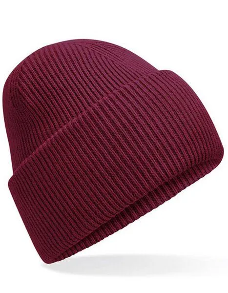 Beechfield Beechfield Damen / Herren Klassische Mütze mit tiefem Umschlag 30, Burgundy, – Produktbild 1 von 2