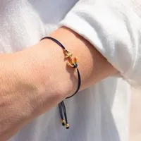 Bow & Hummingbird Bow & Hummingbird Armband auf Karte - Anker - Meer-Erinnerungen, Blau, – Produktbild 1 von 2