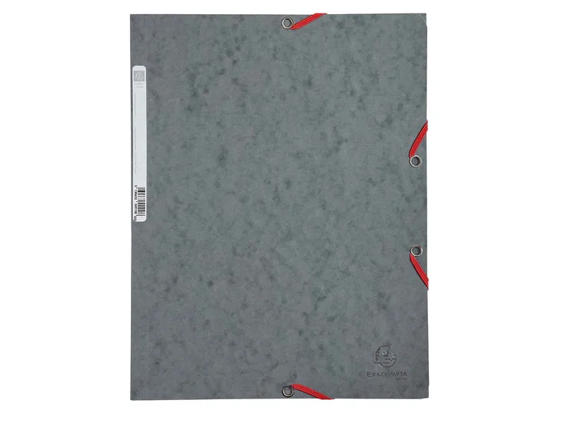 Exacompta 25 Exacompta Sammelmappen, Colorspan-Karton, 400 g/m², DIN A4, 3 Klappen, grau – Produktbild 1 von 1