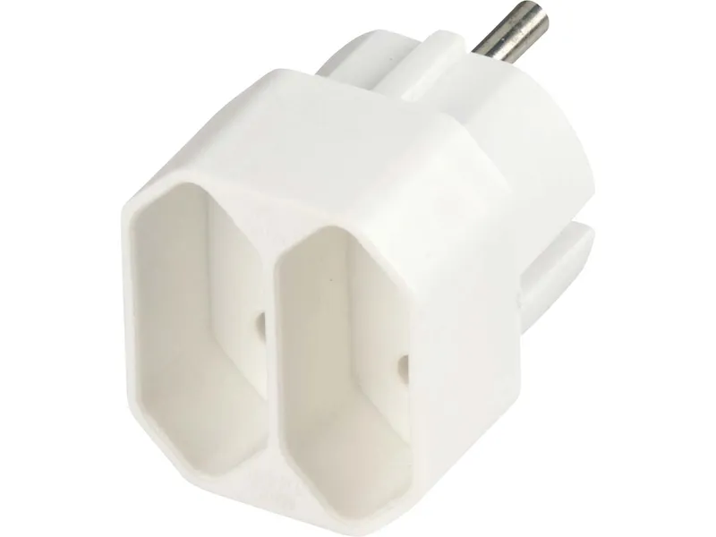 REV REV Steckdosenadapter "Euro" 2-fach, weiß – Produktbild 1 von 1