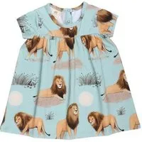 Walkiddy Kinderkleid GOTS zertifiziert, grün, Kurzarm, Igel-Allover, weich – Walkiddy – Produktbild 1 von 1
