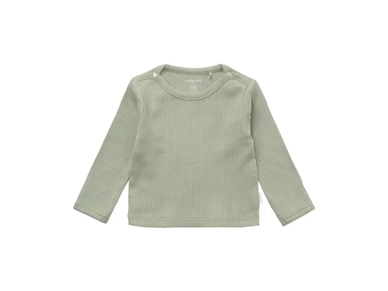 Noppies Langarmshirt Natal Bio-Baumwolle (kbA) iceberg green rip 68, Grün, – Produktbild 1 von 1
