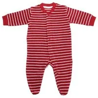 Living Crafts Living Crafts Frottee-Schlafanzug, Cherry/white striped, – Produktbild 1 von 1
